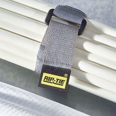 RIP-TIE 1 x 18" Rip-Tie CinchStrap Cable Tie Perfect for Heavy Duty Cables 10 Pack Yellow