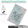 Compatible with iPad Air 11 Inch M3 M2 2025/2024 7th/6th Generation Case and Air 5th/4th Generation Case 10.9 Inch 2022/2020 with Pencil Holder Protect Cover,Be Still Know That I AM God view 3