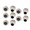 10pcs M12 Male 4Pin A Coding PG9 Connector Plug Rear Mounting Thread M12x1 view 4