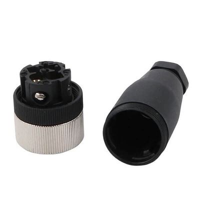 2pcs Straight M12 Female 4Pin Field Wireable Cable Connector, M12 Connector