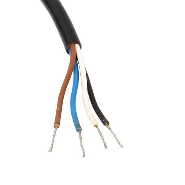 keisnoaja M12 Connector Cable Assembly Female Straight 4 Pin A Coding Overmolded Cable 0.5M AWG22 for Industrial Applications