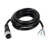 keisnoaja M12 Connector Cable Assembly Female Straight 4 Pin A Coding Overmolded Cable 0.5M AWG22 for Industrial Applications view 2