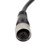 keisnoaja M12 Connector Cable Assembly Female Straight 4 Pin A Coding Overmolded Cable 0.5M AWG22 for Industrial Applications view 3