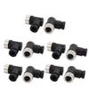 10pcs Sensors M12 Female 4Pin Connector Right Angle Cable Mount Connector view 3