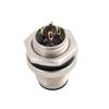 10pcs M12 4-Pin Rear Mount Connector Solder Contacts For Cable view 1