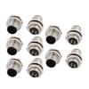 10pcs M12 4-Pin Rear Mount Connector Solder Contacts For Cable view 4