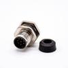 10pcs M12 A Coded 8Pin Front Mount Connector, 8 Contacts M12 Connector view 1