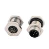 10pcs M12 Male 5Pin Panel Mount Connector B Code Solder Type Front Fastened view 2