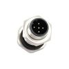 10pcs M12 Male 5Pin Panel Mount Connector B Code Solder Type Front Fastened view 3