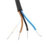 10pcs M12 Female Right Angle 4Pin A Code Aviation Socket Electrical Cable 1.5M AWG22 PVC Black Cable view 1