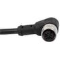 10pcs M12 Female Right Angle 4Pin A Code Aviation Socket Electrical Cable 1.5M AWG22 PVC Black Cable view 2