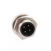 10pcs M12 Male 4Pin B-code Solder Contacts Panel front Mount Connector view 1