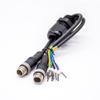 Double M12 Male 8Pin Connector Straight to Terminal Harness 1M view 3