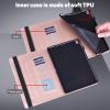ALILANG Case for Samsung Galaxy Tab A 9.7 inch (SM-T550 T555 SM-P550 P555) with Stylus, PU Leather Stand Flip Cover - Golden view 4