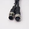 keisnoaja M12 Male to Female Cable 180 Degree A Code 4 Pin Cordset 1M AWG22 for Industrial Automation view 4