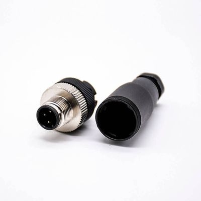 10pcs M12 Male 3Pin Connector A-Code Field Installable Screw Termination