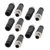 10pcs M12 male 4Pin Connector IP67 Waterproof Aviation Plug For Cable view 1