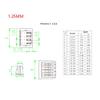 10pcs Male Plug Connector Wire Cable,1.25MM 100MM,12P view 3