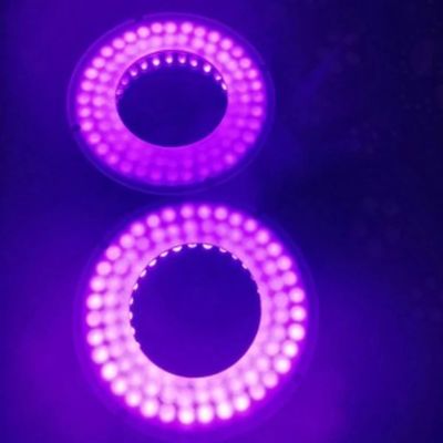 JUIYU Microscope Accessories Kit 96 LED Ring Light Inner Diameter 35-50mm Microscope Light for Monocular Video Microscope Microscope Slides (Color : 365nm)