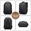 17.3 inch Laptop Backpack for Men & Women, Hard Shell Business Work Bag Large Capacity Handbag with USB Charging Port (Blue) view 2