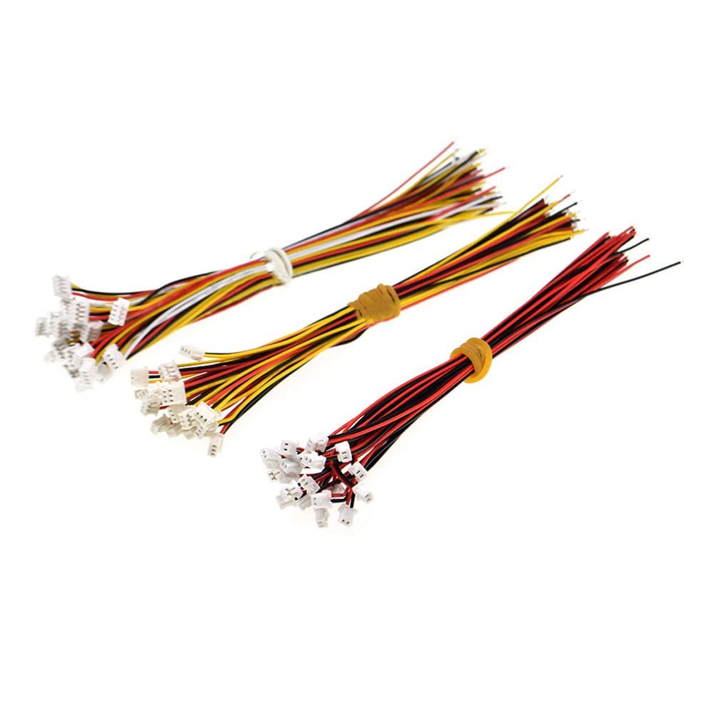 10pcs Male Plug Connector Wire Cable,1.25MM 100MM,8P