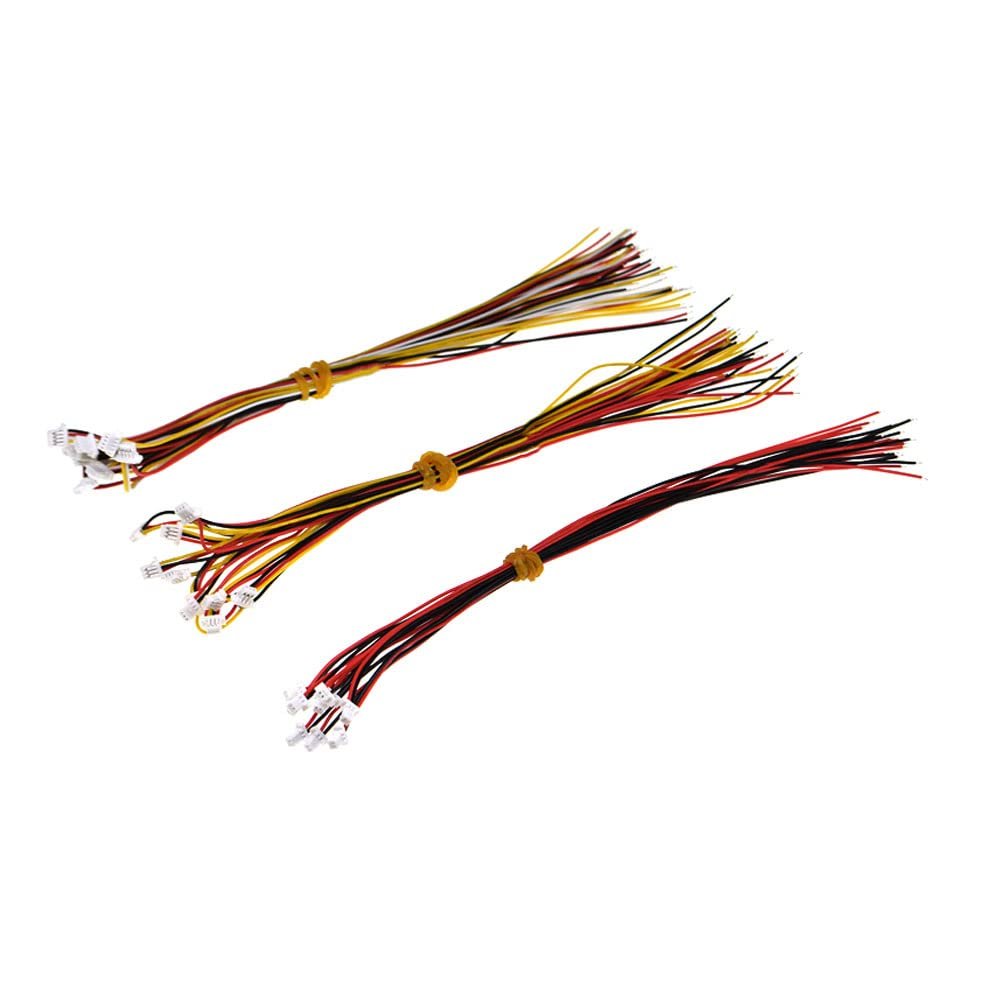 10pcs Male Plug Connector Wire Cable,1.0MM 100MM,8P