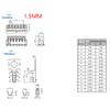 10pcs Male plug connector wire cable,1.5MM 300MM,6P view 3