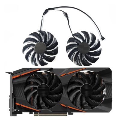 MAHIE New 1SET T129215SU PLD09210S12HH RX 580 570 480 470 GPU FanFit for Gigabyte GTX 1050 1060 1070 1660 1650 Video Card Cooling Fan Cheerfully (Color : Fan-B PLD09210S12HH)