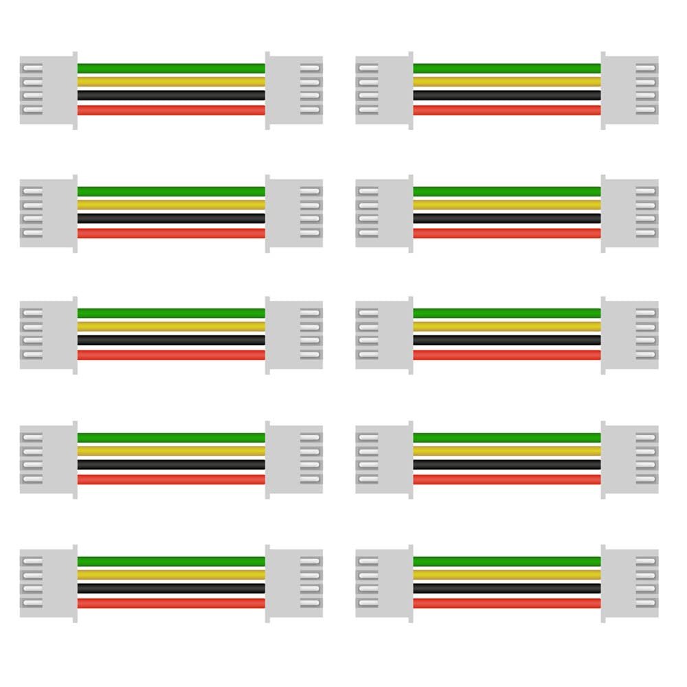 10PCS 20cm Assembly Harness Cable with Double Side Male,Same Direction,1.25mm Pitch 9P