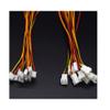10Pair 200mm 2.54mm Pitch Male Female Plug Connector Cable,10 Pairs 3P view 1
