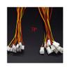 10Pair 200mm 2.54mm Pitch Male Female Plug Connector Cable,10 Pairs 3P view 2