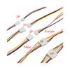 10Pair 200mm 2.54mm Pitch Male Female Plug Connector Cable,10 Pairs 3P view 3