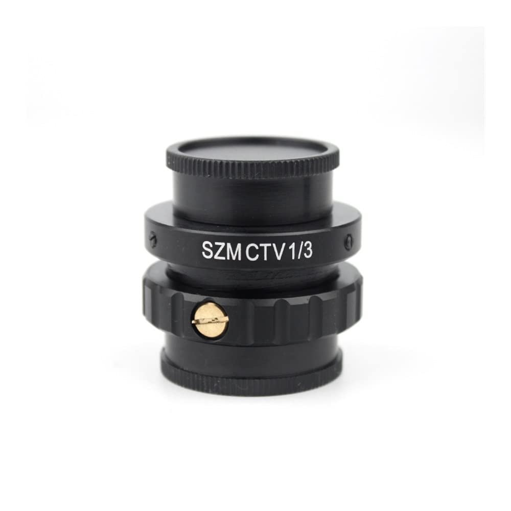 0.3X 0.5X 0.35x Adaptador C-Mount Lens TV1/2 1/3 CTV Adapter for Trinocular Focal Lens Stereo Digital Microscope HDMI VGA Camera (Color : CTV1-3)