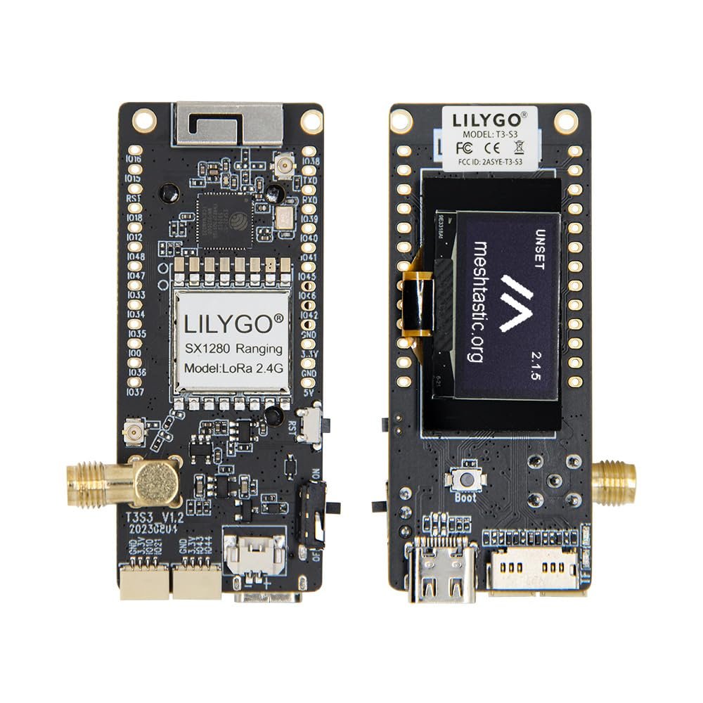 LILYGO T3S3 ESP32-S3 LoRa Meshtastic TTGO Development Board Wireless Module with 0.96 Inch OLED Display (SX1280 2.4G Without PA)