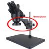 Stereo Microscope Heavy Gear Ring Adjustable 76mm Stereo Microscope Lens Stand Gear Ring Holder Mount Arm Support (Color : 32mm Black) view 4