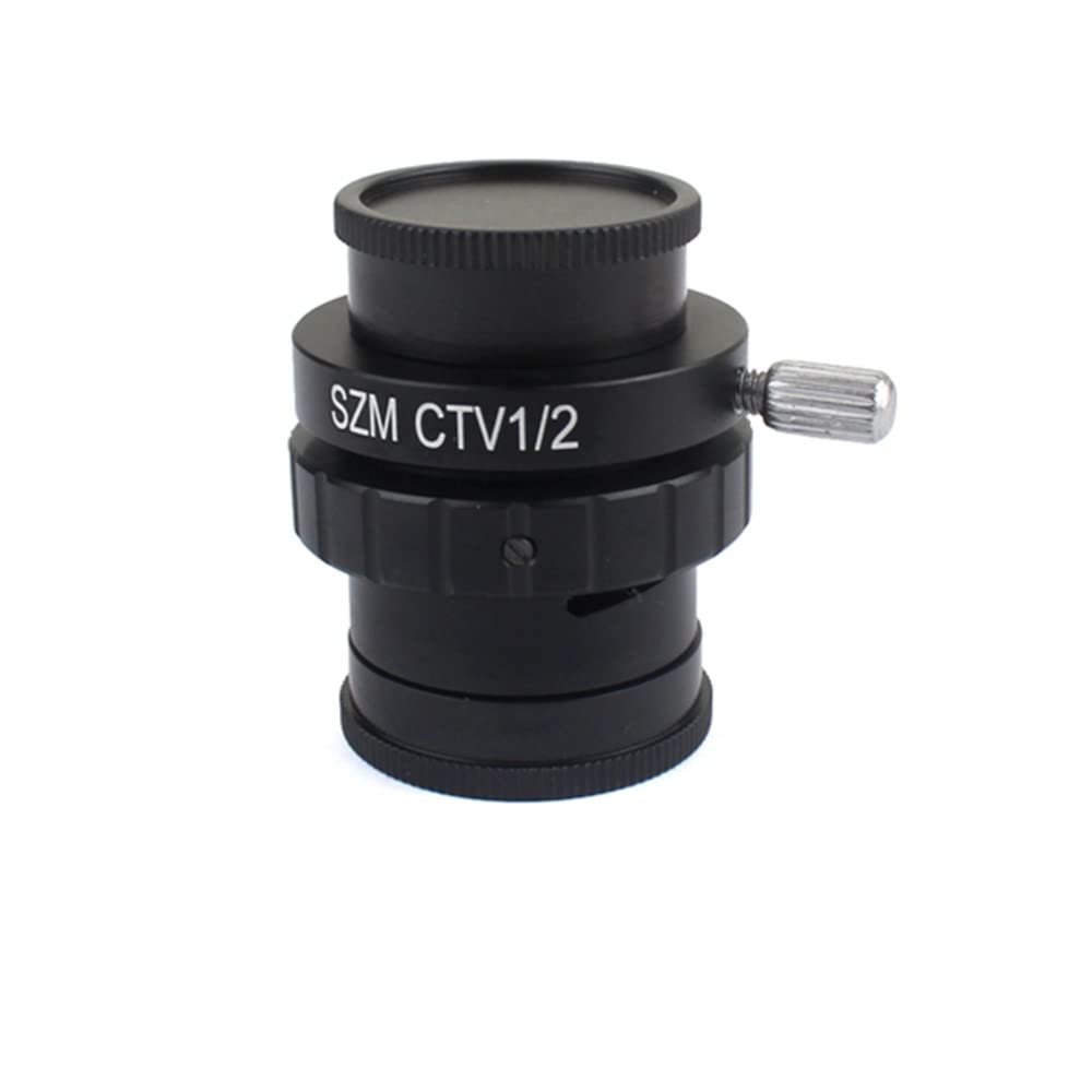 0.3X 0.5X 0.35x Adaptador C-Mount Lens TV1/2 1/3 CTV Adapter for Trinocular Focal Lens Stereo Digital Microscope HDMI VGA Camera (Color : CTV1-2)