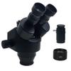 7X-45X 3.5X-90X Simul-Focal Trinocular Microscope Zoom Stereo Microscope Head 0.5X WF10X/20MM Eyepiece Auxiliary Objective Lens (Color : 3.5X-45X BK) view 1