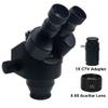 7X-45X 3.5X-90X Simul-Focal Trinocular Microscope Zoom Stereo Microscope Head 0.5X WF10X/20MM Eyepiece Auxiliary Objective Lens (Color : 3.5X-45X BK) view 2