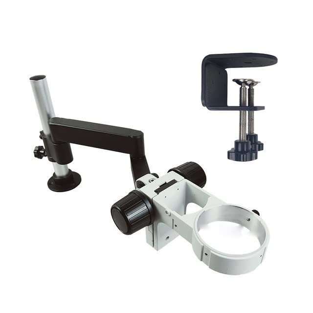 Microscope Articulating Arm Rotatable Universal Clamp Stand Phone Repair Tools (Color : 76mm Wh with Clamp)