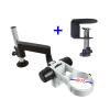 Microscope Articulating Arm Rotatable Universal Clamp Stand Phone Repair Tools (Color : 76mm Wh with Clamp) view 2