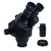 7X-45X 3.5X-90X Simul-Focal Trinocular Microscope Zoom Stereo Microscope Head 0.5X WF10X/20MM Eyepiece Auxiliary Objective Lens (Color : 7X-45X BK) view 1