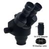 7X-45X 3.5X-90X Simul-Focal Trinocular Microscope Zoom Stereo Microscope Head 0.5X WF10X/20MM Eyepiece Auxiliary Objective Lens (Color : 7X-45X BK) view 2