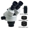 7X-45X 3.5X-90X Simul-Focal Trinocular Microscope Zoom Stereo Microscope Head 0.5X WF10X/20MM Eyepiece Auxiliary Objective Lens (Color : 3.5X-90X WH) view 2