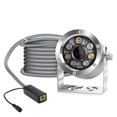 Barlus HD Aquarium POE Underwater IP Camera Marine 316L Stainless Steel 2592 * 1944 CMOS 2.8mm Lens with Fill Light IP68 Waterproof Camera with 164ft Cable