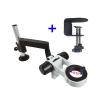 Microscope Articulating Arm Rotatable Universal Clamp Stand Phone Repair Tools (Color : 50mm Wh with Clamp) view 2