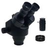 7X-45X 3.5X-90X Simul-Focal Trinocular Microscope Zoom Stereo Microscope Head 0.5X WF10X/20MM Eyepiece Auxiliary Objective Lens (Color : 7X-90X BK) view 1