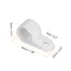 Rebower R-type Cable Clips Wire Management Clamp-0.62-inch/White / 30Pcs view 2