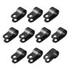 Rebower R-type Cable Clips Wire Management Clamp-0.16-inch/Black / 20Pcs view 1