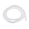 Rebower Spiral Tube Wrap Management Pipe Flexible Cord PP Polyethylene [for Office, Computer, TV ] - 8mm x 12mm / 2M / White view 1