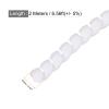 Rebower Spiral Tube Wrap Management Pipe Flexible Cord PP Polyethylene [for Office, Computer, TV ] - 8mm x 12mm / 2M / White view 2